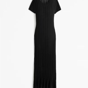 Abercrombie Short Sleeve Maxi Sweater Dress: Semi Sheer